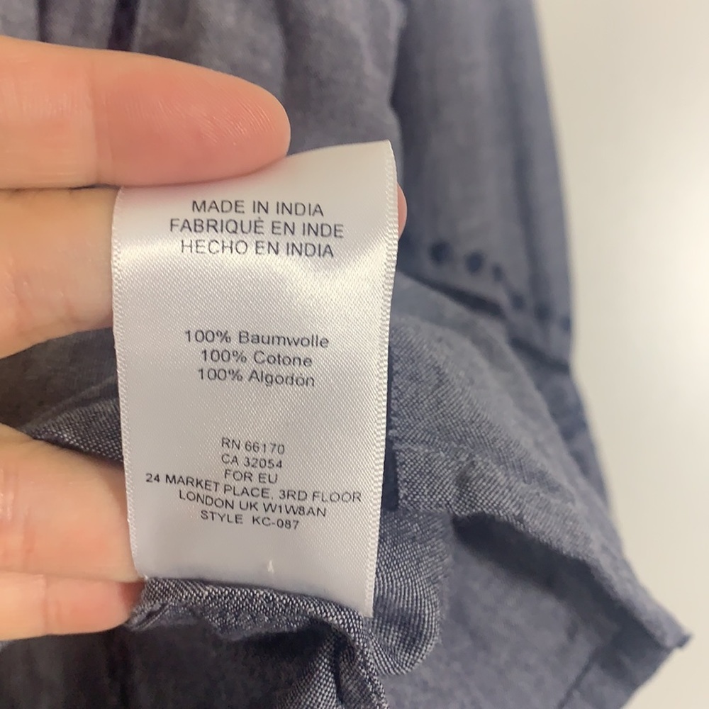 Anthropologie Blue Embroidered Blouse - Picture 12 of 12